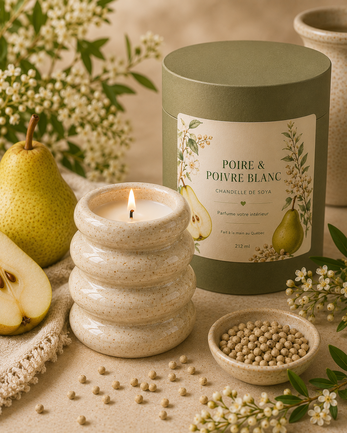 Chandelle - Poire et poivre blanc