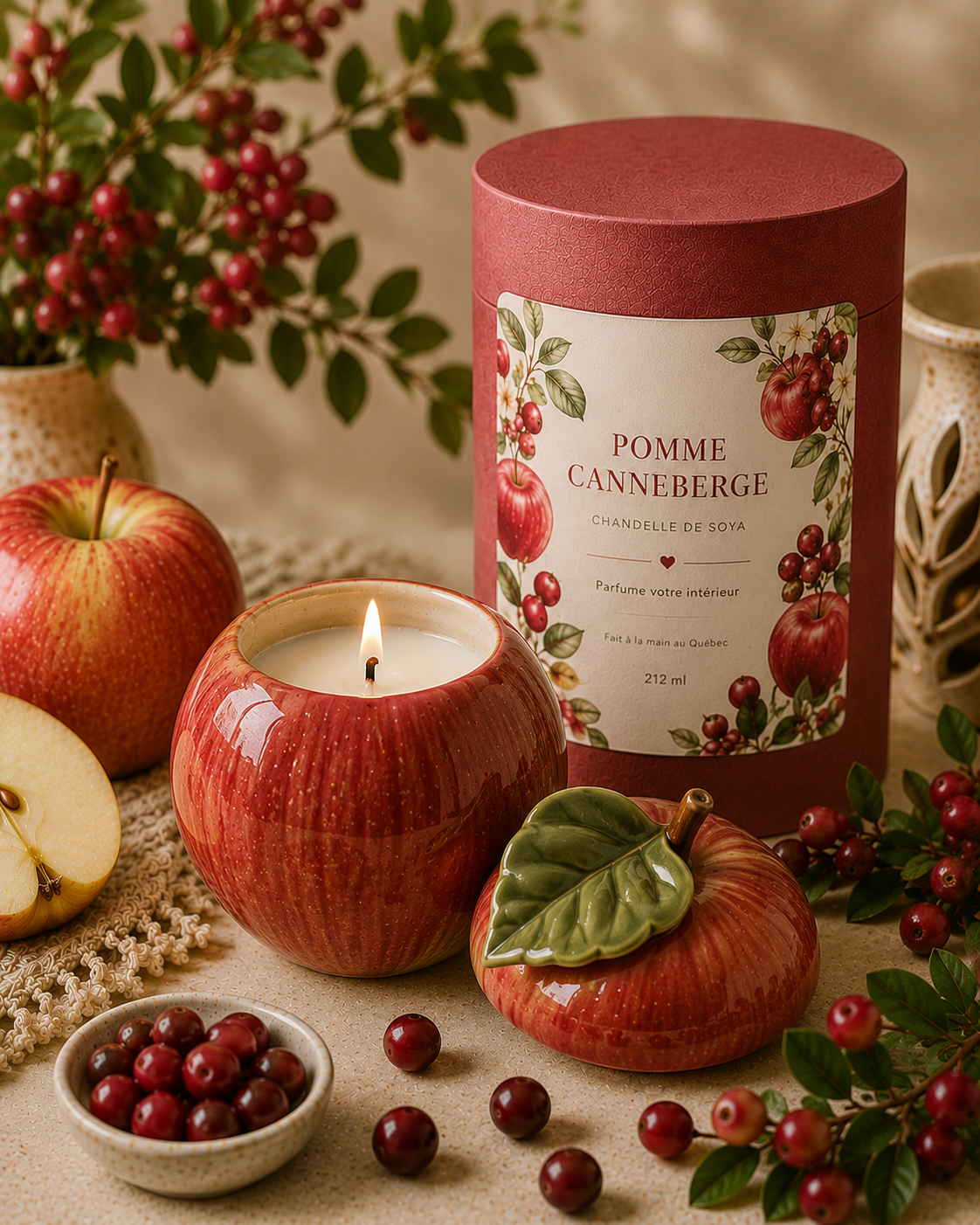 Chandelle - Pomme et Canneberge